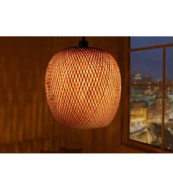 Lampa wisząca PAVO Nest 35 cm bambus*Invicta Interior