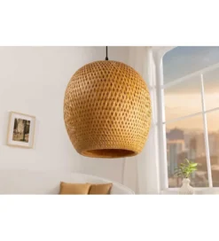 Lampa wisząca PAVO Nest 35 cm bambus*Invicta Interior