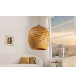 Lampa wisząca PAVO Nest 35 cm bambus*Invicta Interior