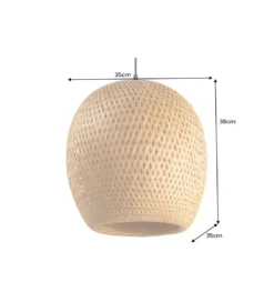 Lampa wisząca PAVO Nest 35 cm bambus*Invicta Interior