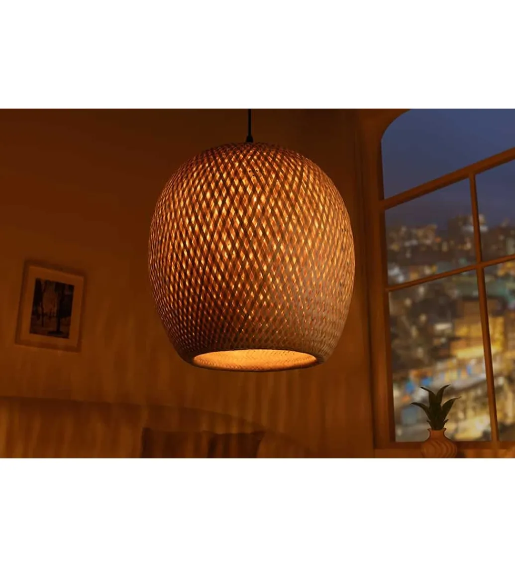 Lampa wisząca PAVO Nest 35 cm bambus*Invicta Interior