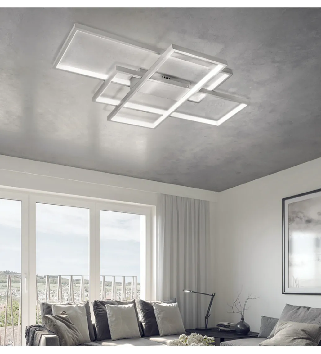 Lampa wisząca PLAFON LED RING 80 cm szara*DOMENO Hot
