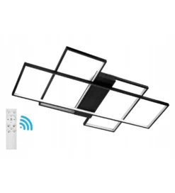 Lampa wisząca PLAFON LED RING 99 cm czarna*DOMENO Sale