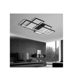 Lampa wisząca PLAFON LED RING 99 cm czarna*DOMENO Sale