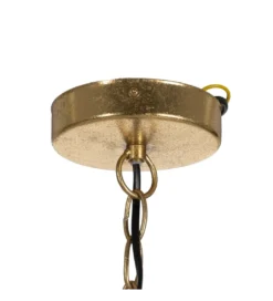 Lampa wisząca PORBELMA 58 cm złota naturalna*Zona-Design New
