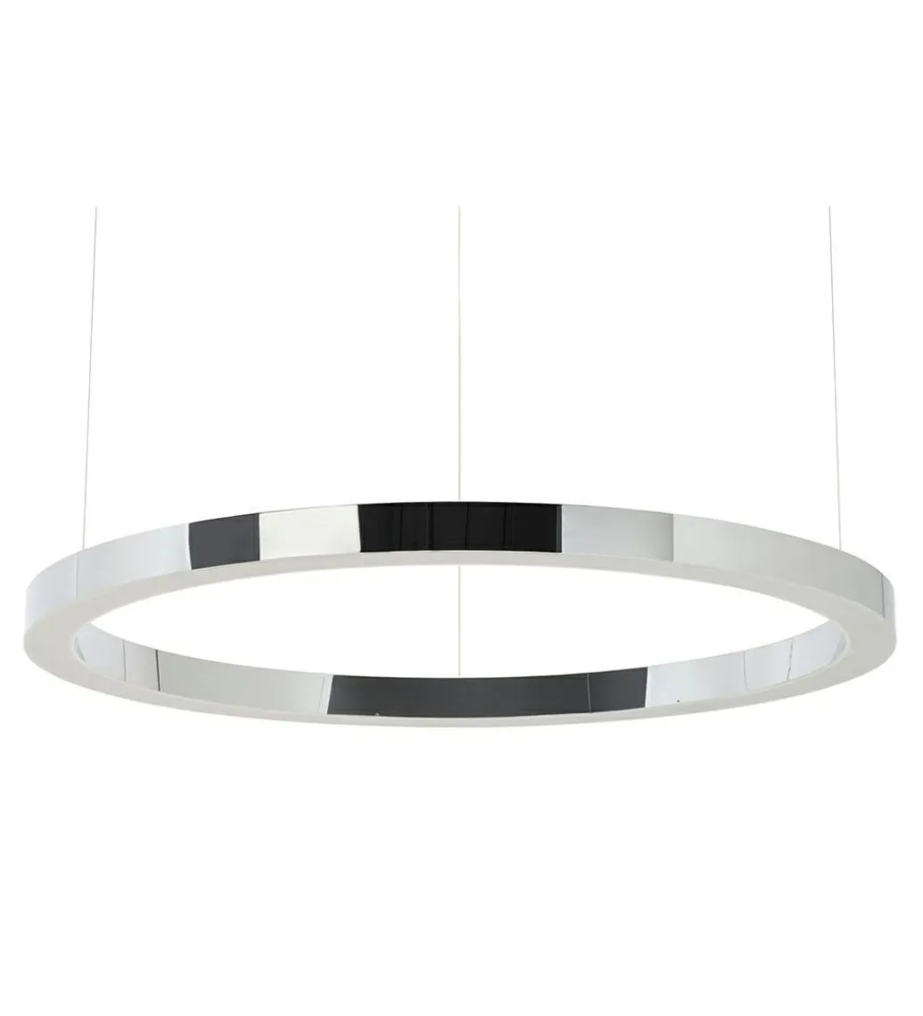 Lampa wisząca RING 100 cm srebrna*Zona-Design Online