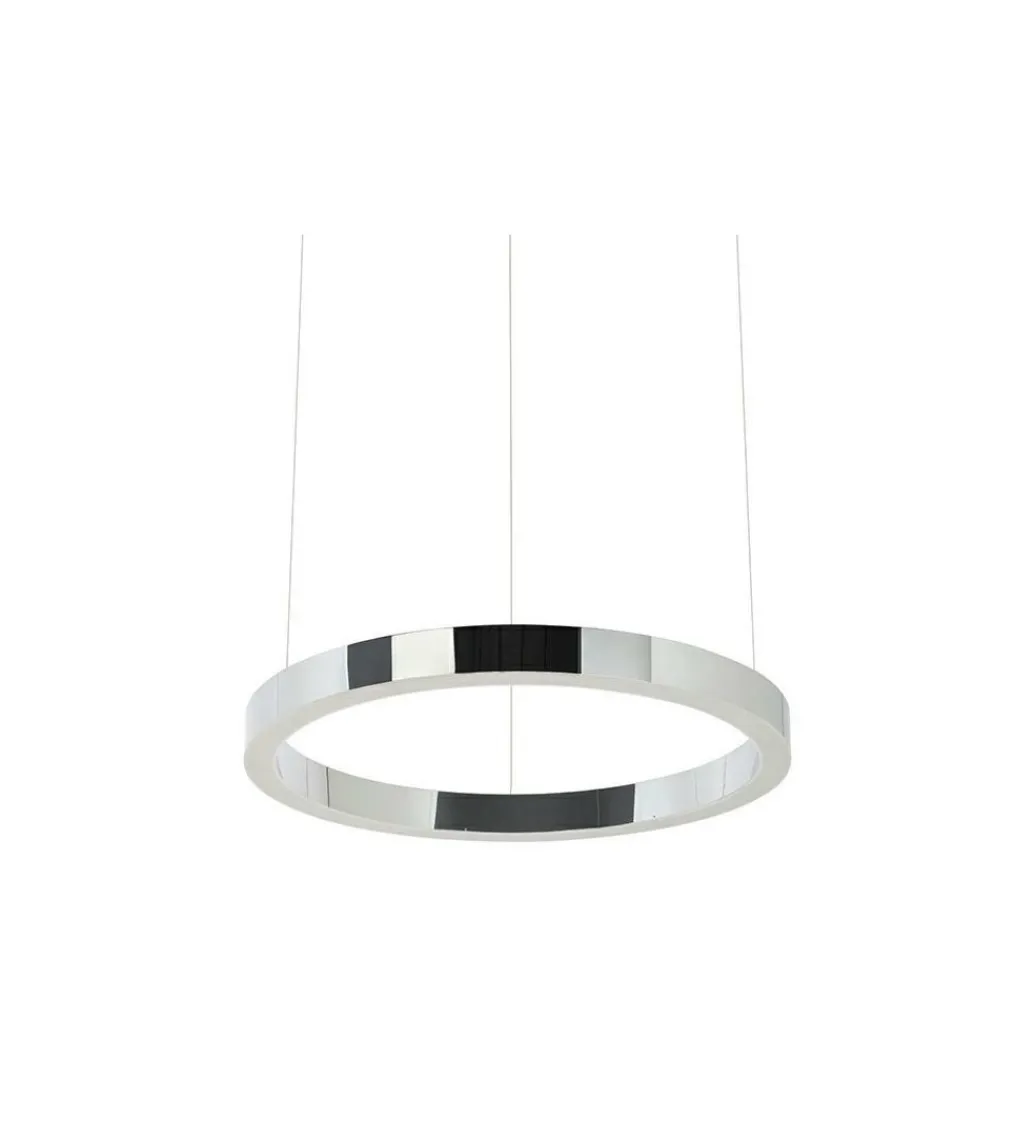 Lampa Wisząca RING 40 Cm Srebrna*Zona-Design