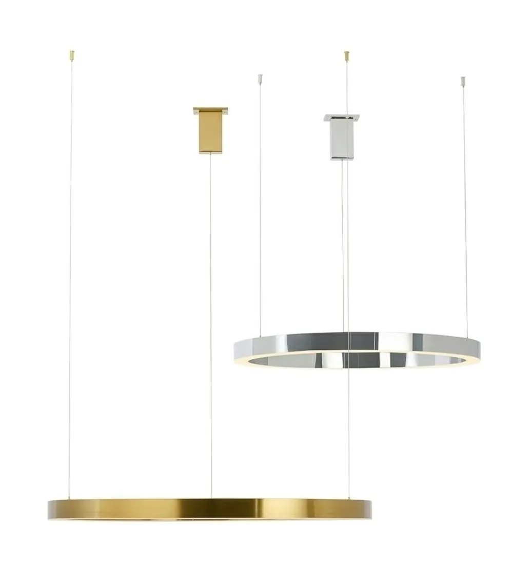 Lampa wisząca RING 80 cm srebrna*Zona-Design Discount