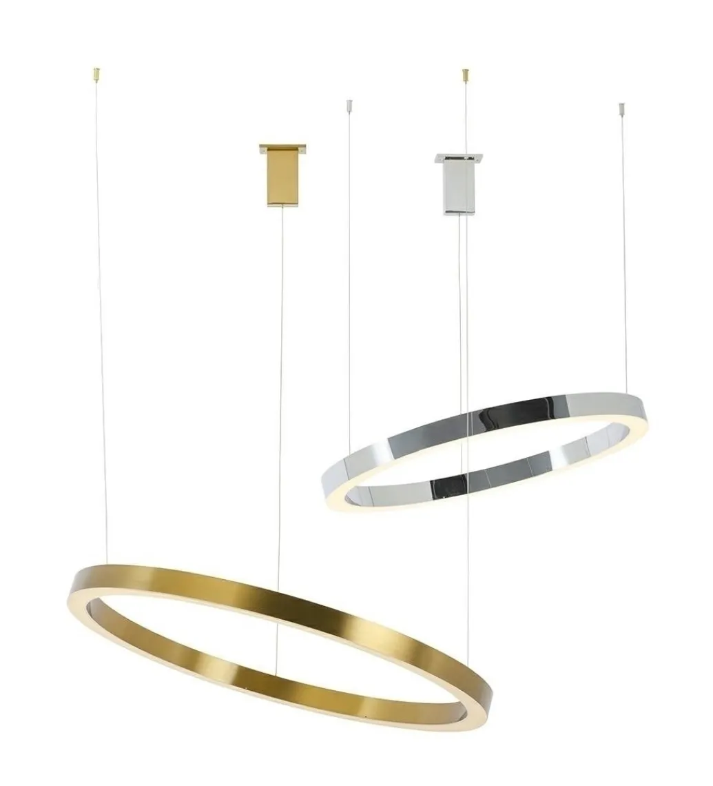 Lampa wisząca RING 80 cm srebrna*Zona-Design Discount