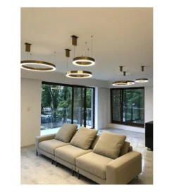 Lampa wisząca RING 60 cm złota*Zona-Design New