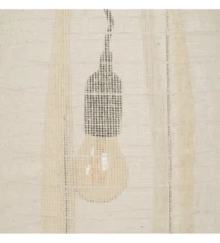 Lampa wisząca RITAMNA 60 cm beżowa*Zona-Design