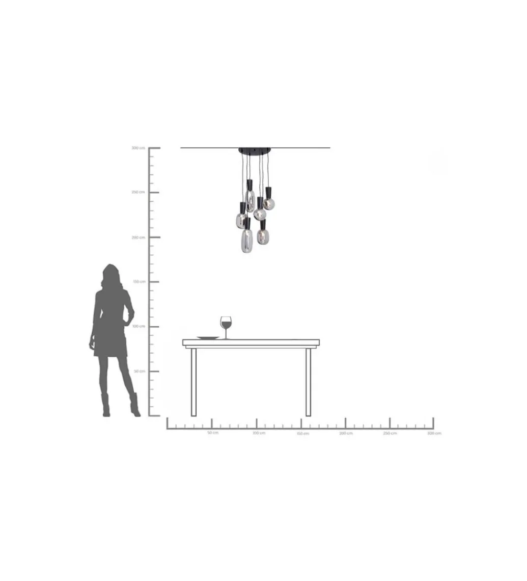 Lampa wisząca ROMEO 42 cm czarna*KDesign Hot