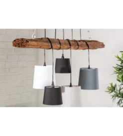 Lampa wisząca Saint-Louis 115 cm drewno driftowe*Invicta Interior