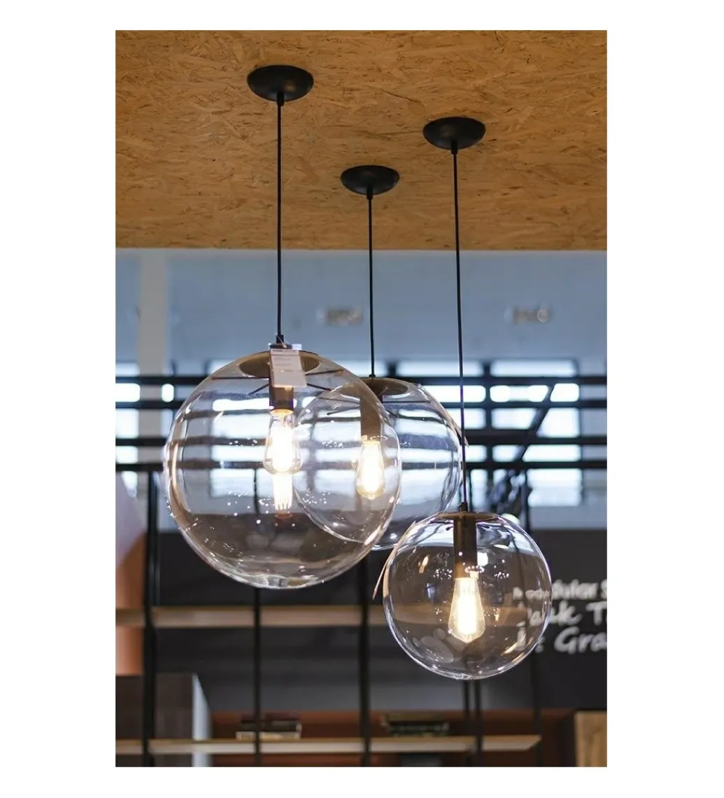Lampa wisząca SANDRA 40 cm trasnparentny*Zona-Design Online