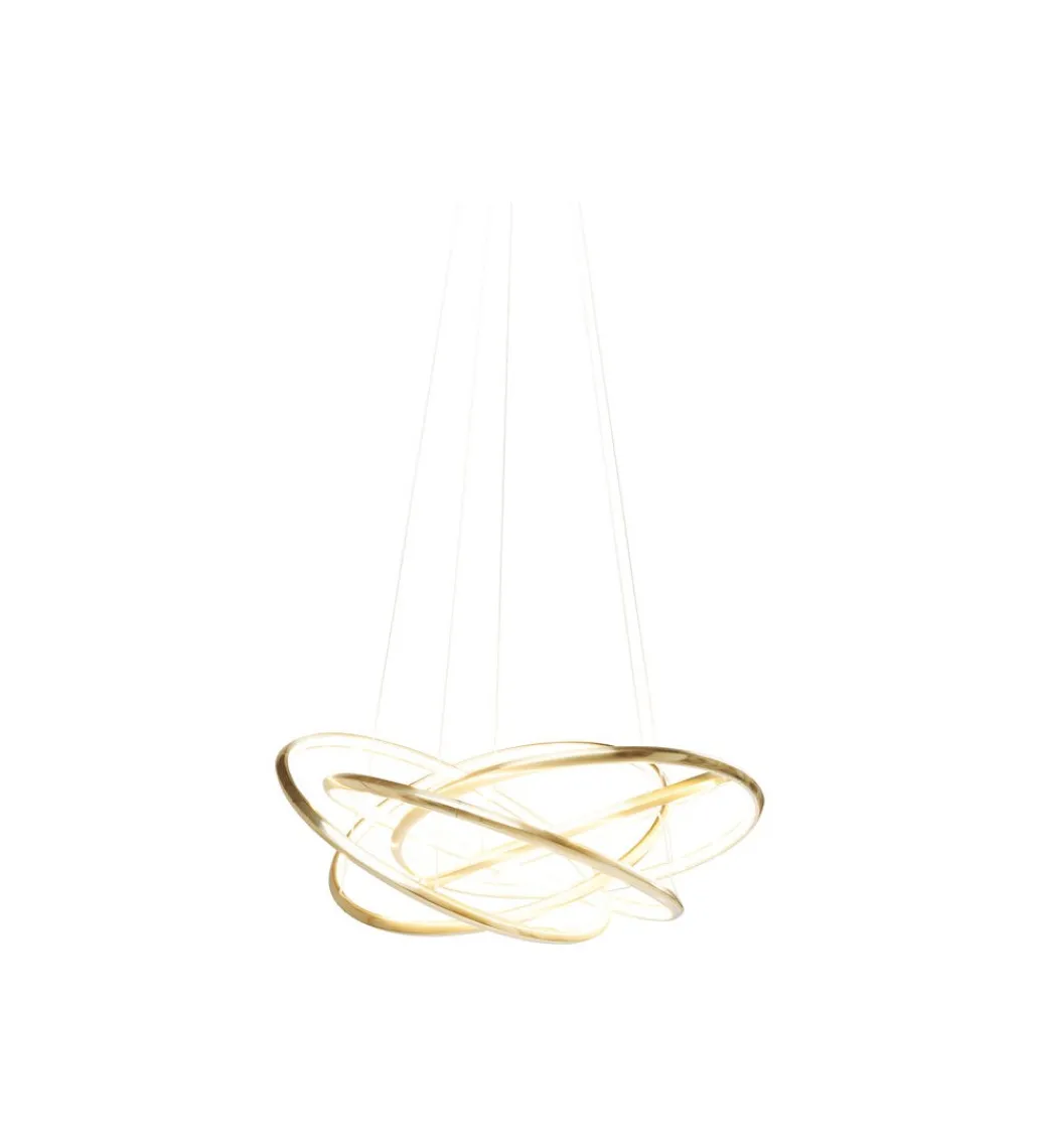 Lampa wisząca SATURN LED 75 cm złota*KDesign Outlet