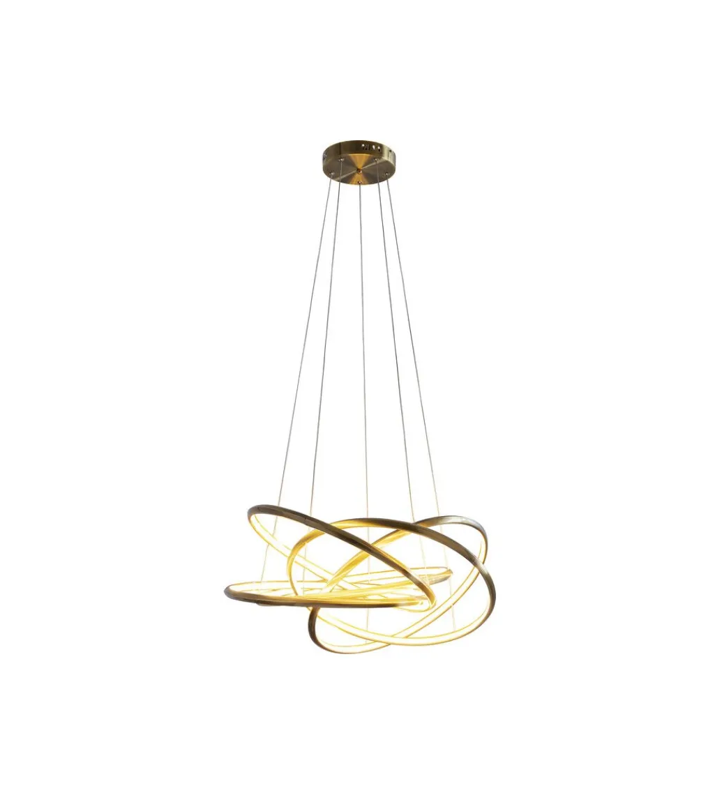 Lampa wisząca SATURN LED 75 cm złota*KDesign Outlet