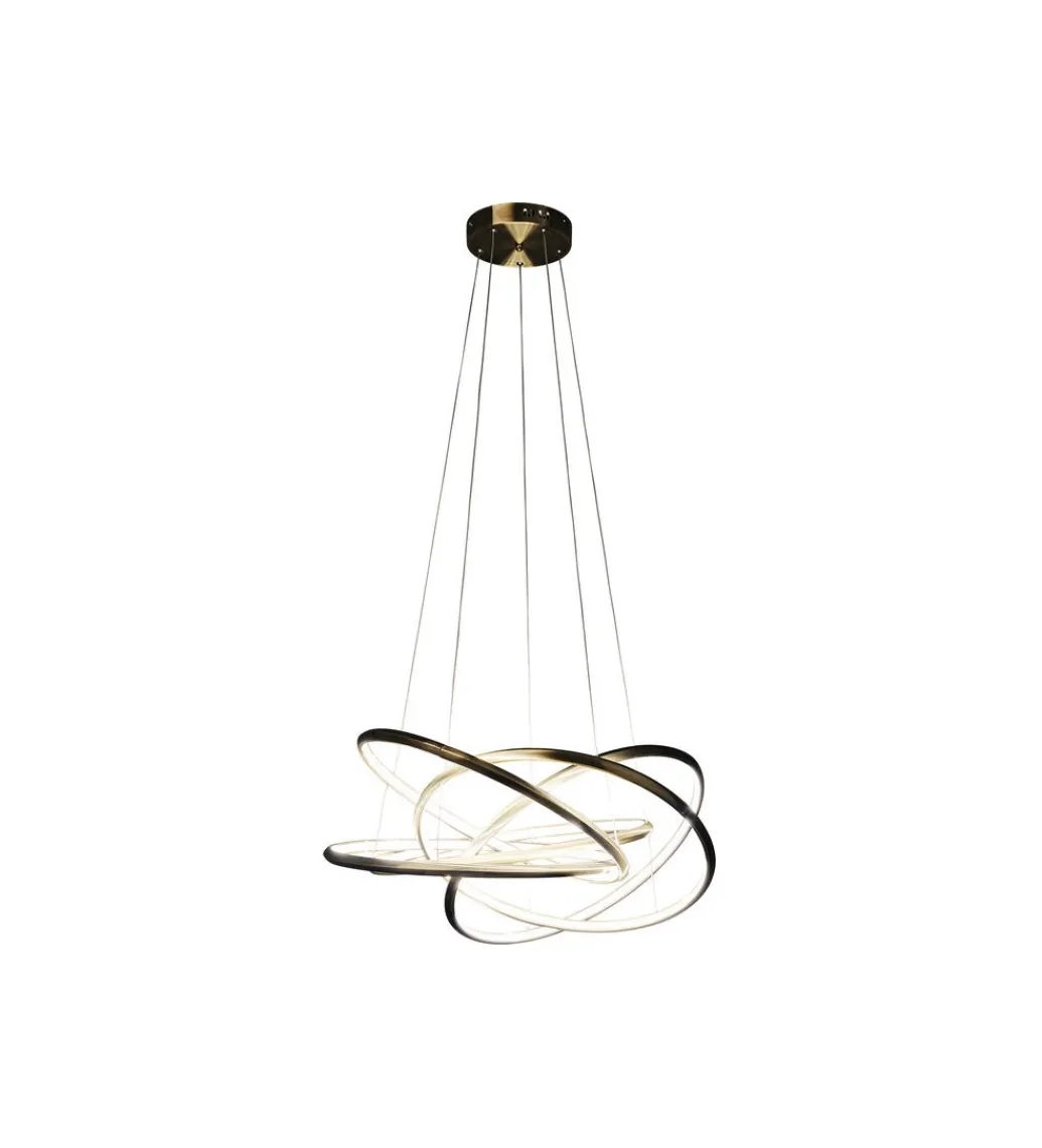 Lampa wisząca SATURN LED 75 cm złota*KDesign Outlet