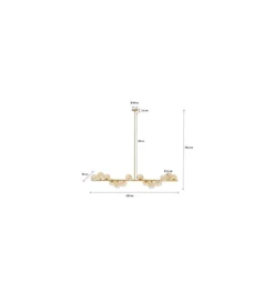 Lampa wisząca Scala Balls Brass 150 cm złota*KDesign Discount