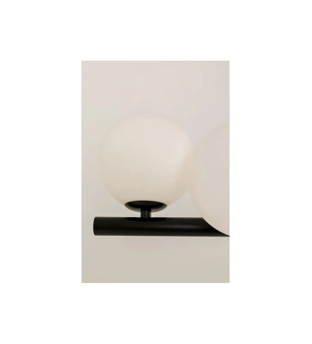 Lampa wisząca SCALA BALLS 150 cm czarna białe klosze*KDesign Clearance