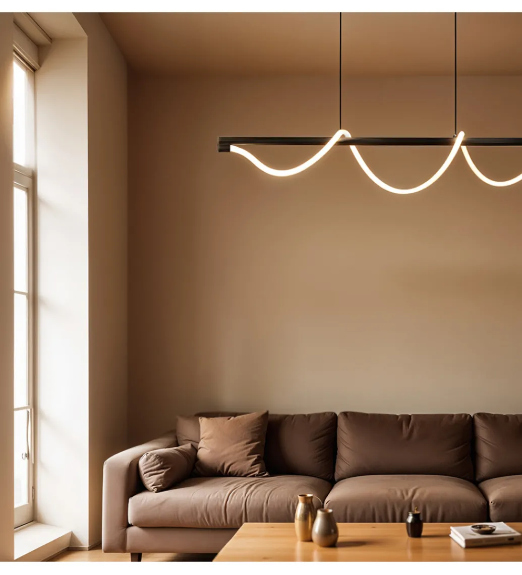 Lampa wisząca SERPENTE 120 cm czarna*DOMENO Discount