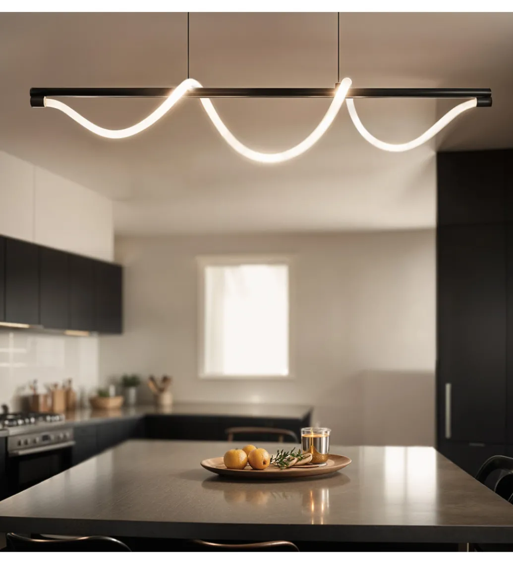 Lampa wisząca SERPENTE 120 cm czarna*DOMENO Discount