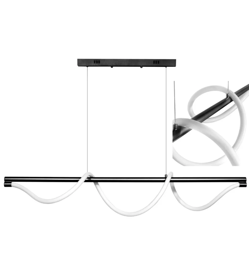 Lampa wisząca SERPENTE 120 cm czarna*DOMENO Discount
