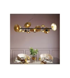 Lampa wisząca Soles 140 cm złota*KDesign Hot