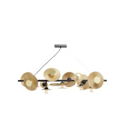 Lampa wisząca Soles 140 cm złota*KDesign Hot
