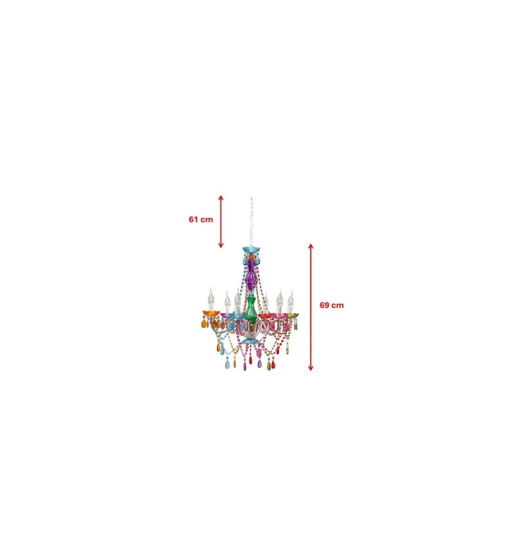 Lampa wisząca STARLIGHT 69 cm tęczowa*KDesign Sale