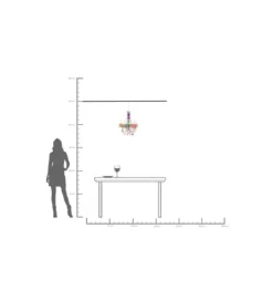 Lampa wisząca STARLIGHT 69 cm tęczowa*KDesign Sale