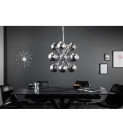 Lampa wisząca STARS 72 cm srebrna*Invicta Interior - przedsprzedaż Clearance