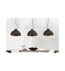 Lampa wisząca Studio 3 czarne złoto*Invicta Interior Hot