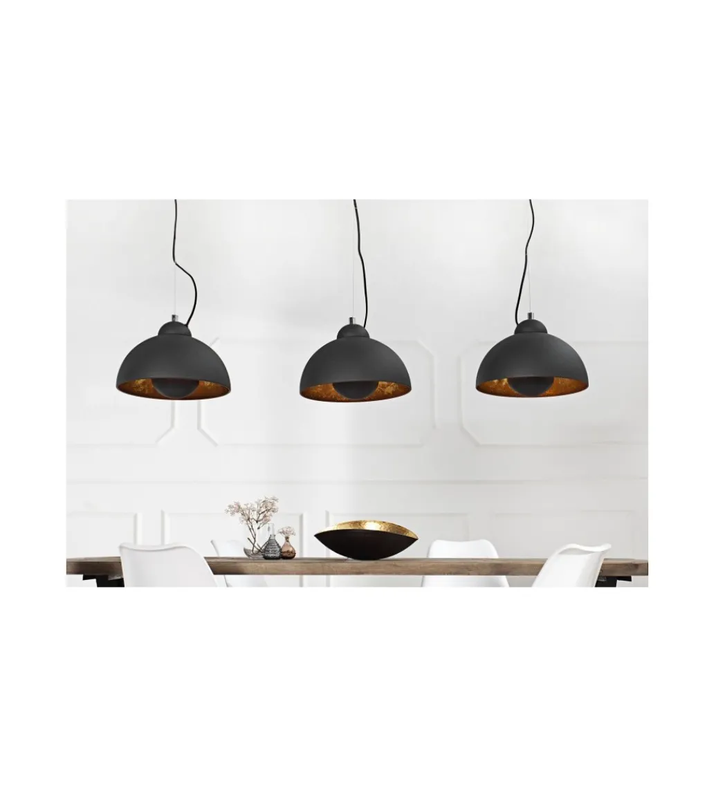 Lampa wisząca Studio 3 czarne złoto*Invicta Interior Hot