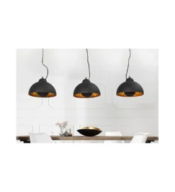 Lampa wisząca Studio 3 czarne złoto*Invicta Interior Hot