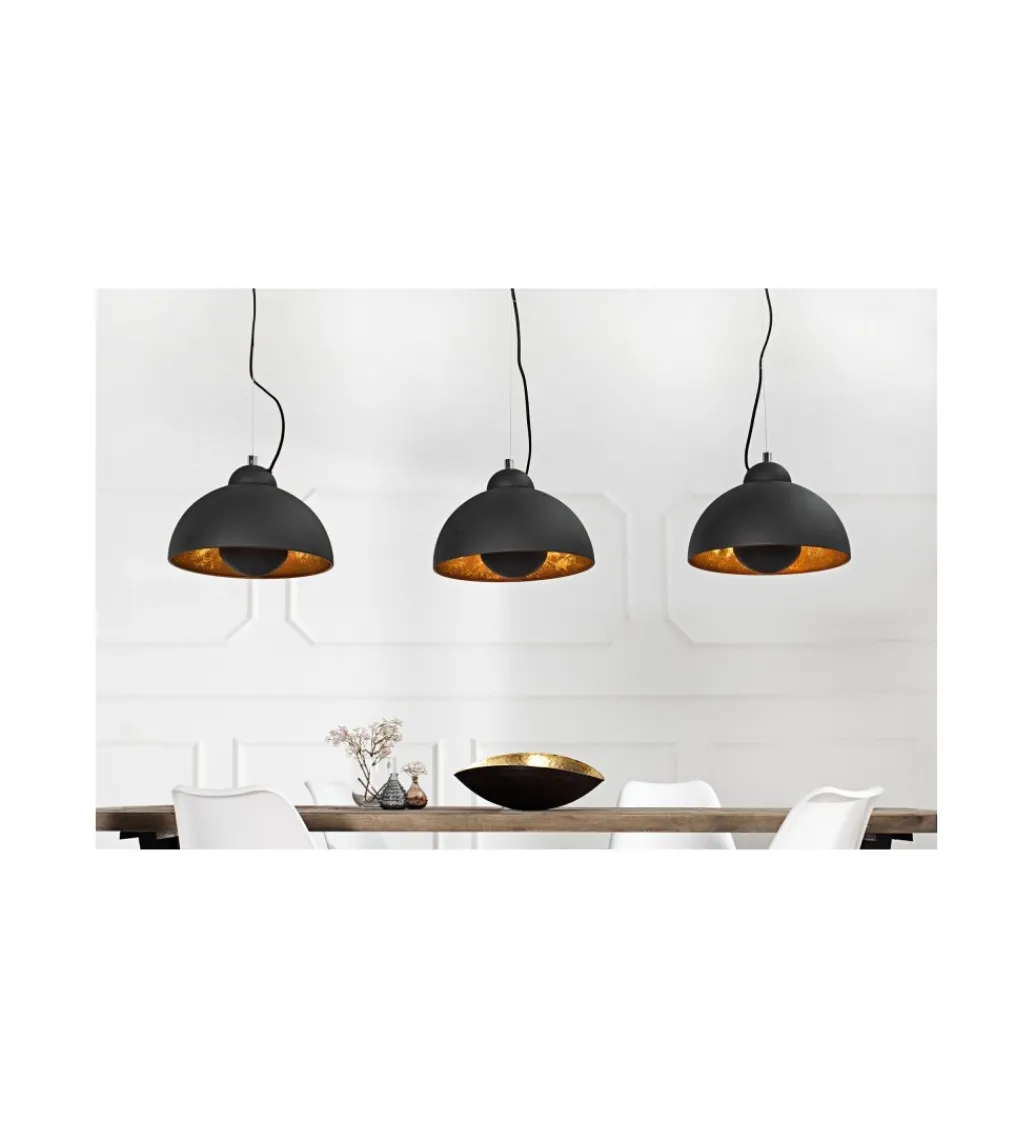 Lampa wisząca Studio 3 czarne złoto*Invicta Interior Hot