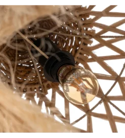 Lampa wisząca SUFRI 50 cm Naturalne włókno*DENZO Discount