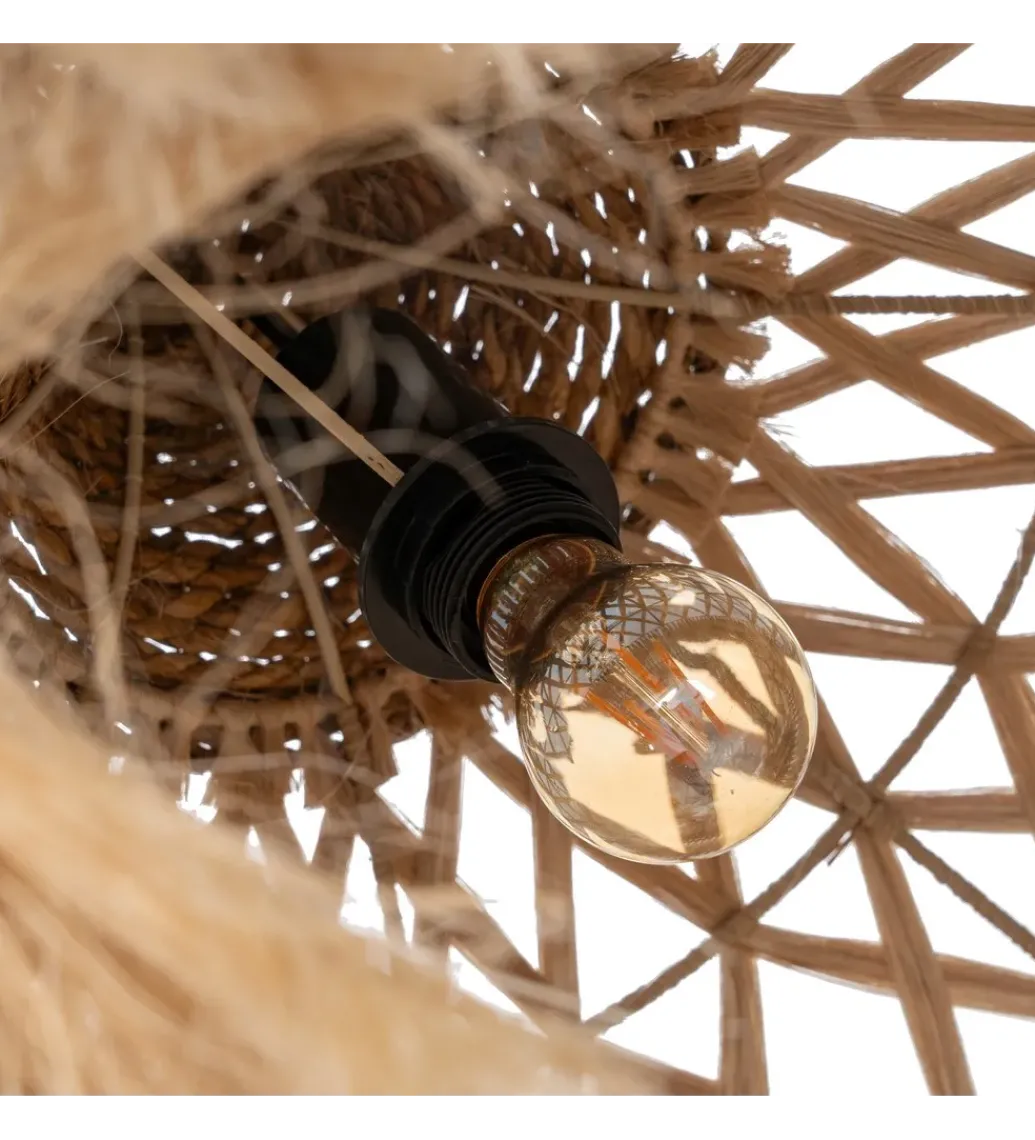 Lampa wisząca SUFRI 50 cm Naturalne włókno*DENZO Discount