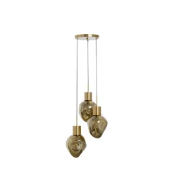 Lampa wisząca SUPERNOVA AMBER TRE 45 cm złota*KDesign Online
