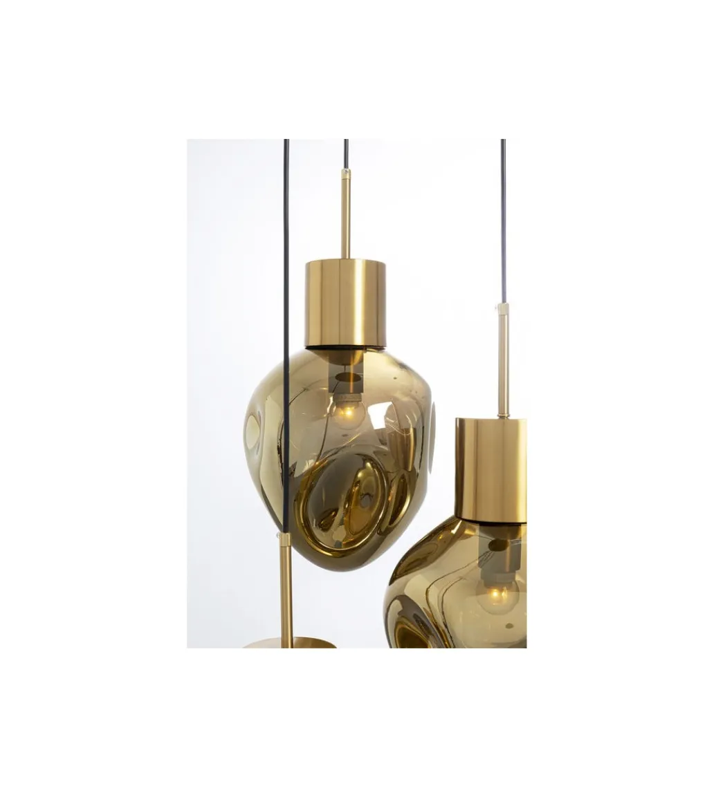 Lampa wisząca SUPERNOVA AMBER TRE 45 cm złota*KDesign Online