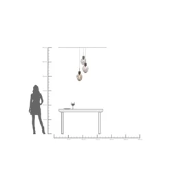 Lampa wisząca SUPERNOVA SMOKY TRE 45 cm*KDesign Sale