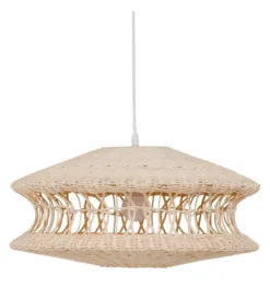 Lampa wisząca TECHO 52 cm ratan kremowa*Zona-Design New
