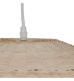Lampa wisząca TECHO 52 cm ratan kremowa*Zona-Design New