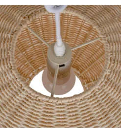 Lampa wisząca TECHO 52 cm ratan kremowa*Zona-Design New