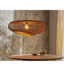 Lampa wisząca TECHO 80 cm rattan*Imeri Best
