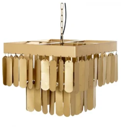 Lampa wisząca TECHO 40 cm złota*Exclusivas Hot