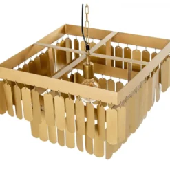 Lampa wisząca TECHO 50 cm złota*Exclusivas