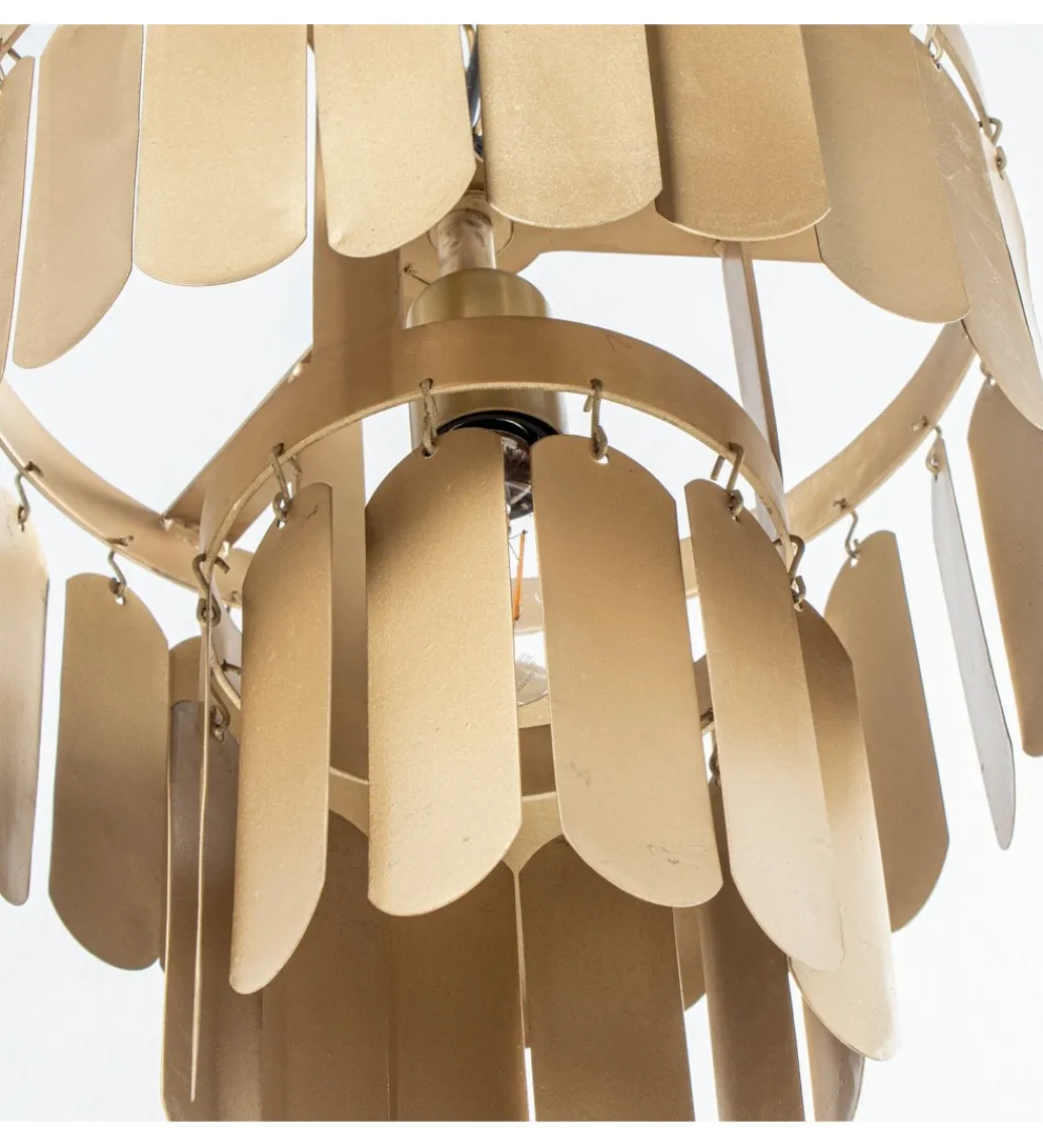 Lampa wisząca TECHO 30 cm złota*Exclusivas New