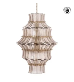 Lampa wisząca TEGOR 53 cm szare szkło*DENZO Sale