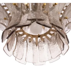 Lampa wisząca TEGOR 53 cm szare szkło*DENZO Sale