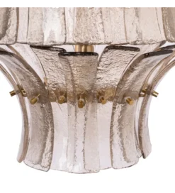 Lampa wisząca TEGOR 53 cm szare szkło*DENZO Sale